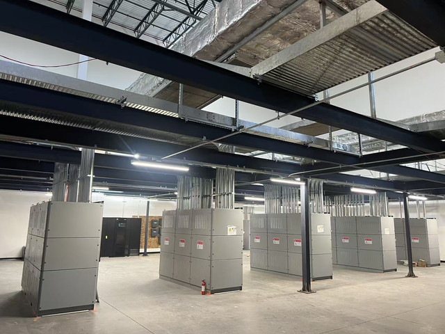 Low-voltage panel lineup and UPS installation