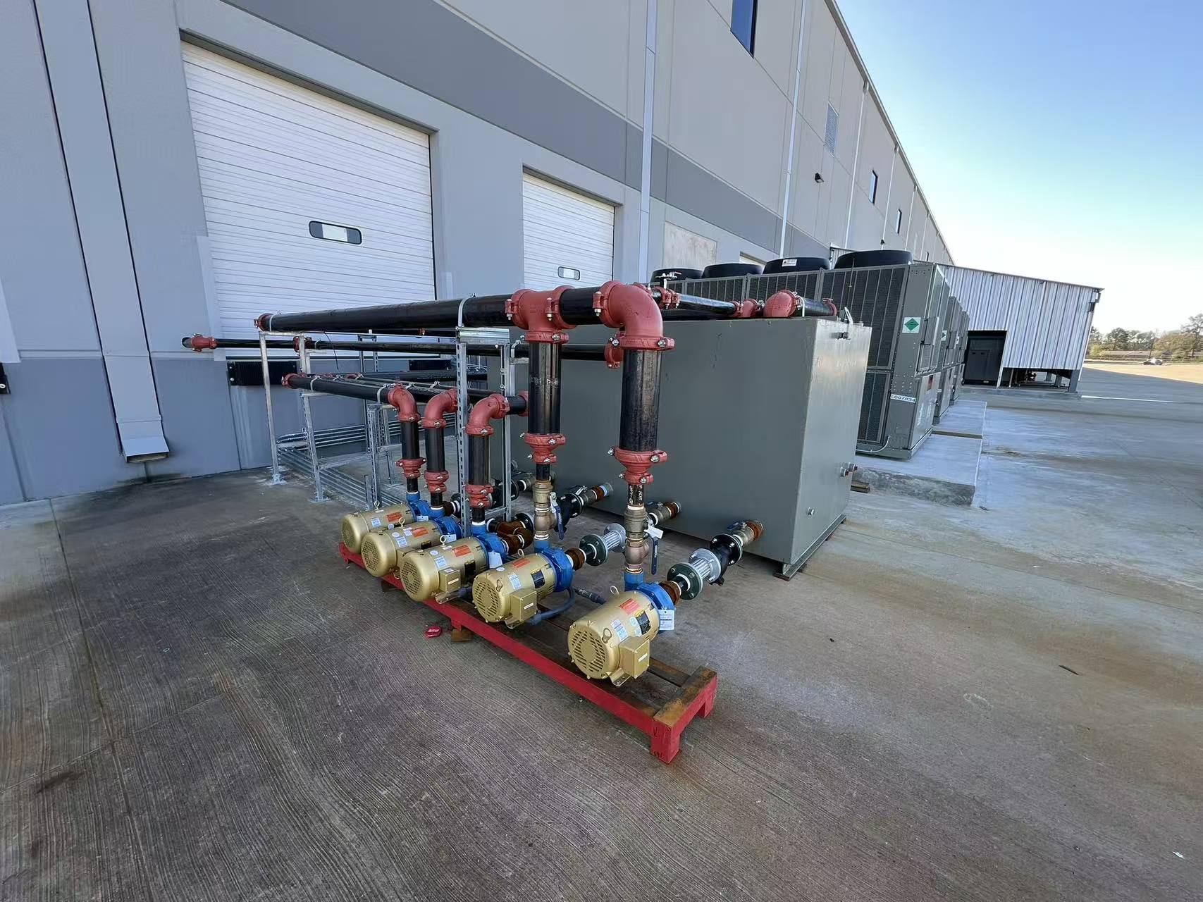 Compressor skid connections and cabling