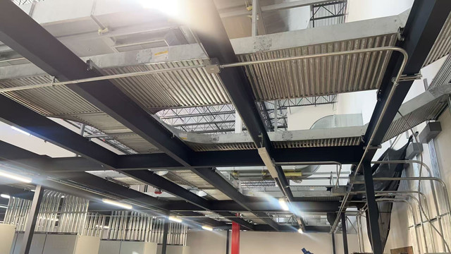 Indoor cable routing and electrical installation in production area
