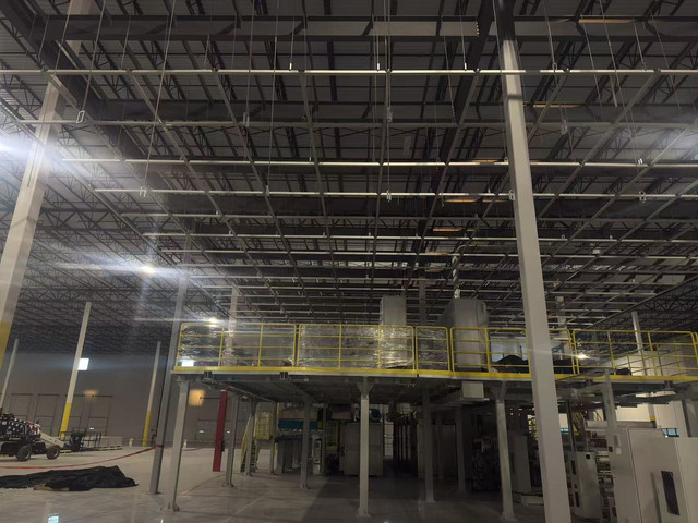 Completed NC facility electrical room and equipment layout