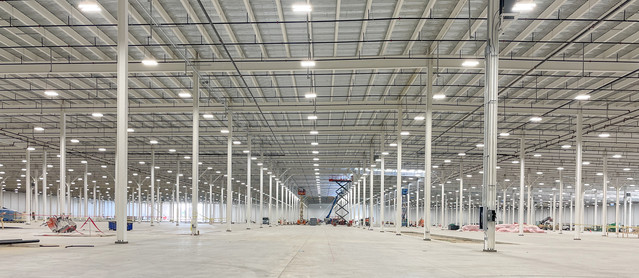 Power outlet and branch circuit installation for production area